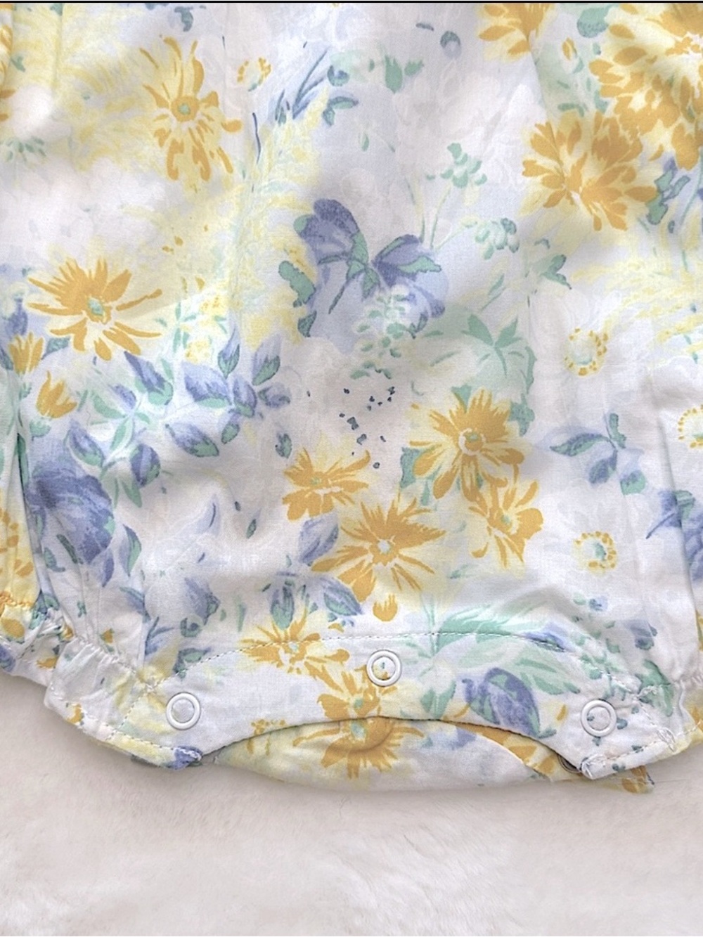 Janie and Jack Baby Girls Summer Floral One Piece - Picture 4 of 7